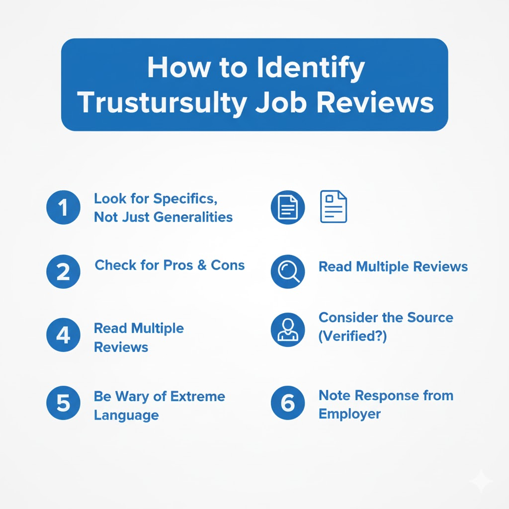 転職会議の口コミの信頼性を見抜くためのチェックリスト図解