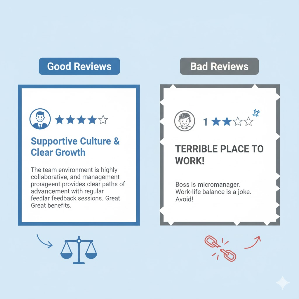 使える口コミと使えない口コミの違いを対比した図解